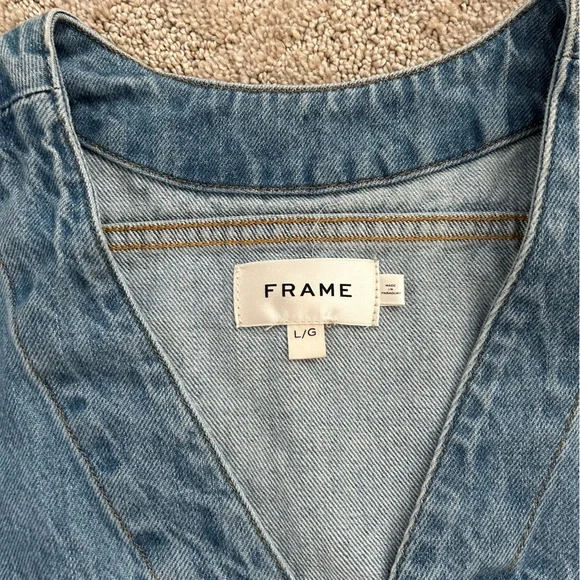 FRAME Trucker dress in “Delaware”